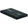 TooQ TQE-2524B Caja Externa para Disco Duro 2.5" USB 3.1 Gen 1, SATA I/II/III, Compatible Hasta 4TB, Plug & Play para Windows/Mac/Linux